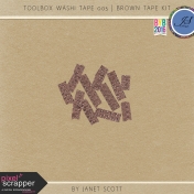 Toolbox Washi Tape 005- Brown Tape Kit