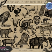 At the Zoo- Stamp Template Kit