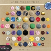 At the Zoo- Button Kit