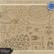 Slice of Summer- Doodle Template Kit 4