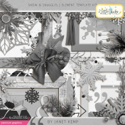 Snow & Snuggles- Element Template Kit