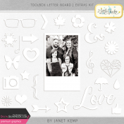 Toolbox Letter Board- Extras Kit