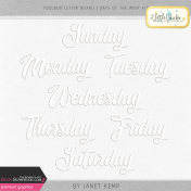 Toolbox Letter Board- Days of the Week Kit