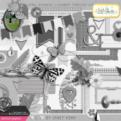 April Showers- Element Template Kit