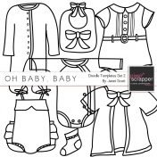 Oh Baby, Baby- Doodle Templates Set 2