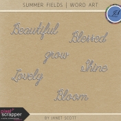 Summer Fields- Word Art Kit