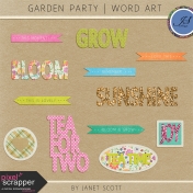 Garden Party- Word Art Kit
