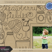 Strawberry Fields- Doodle Template Kit 2