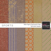Sports Glitter Papers Kit