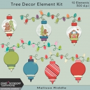 Christmas Tree Decor Element Kit