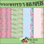 Decorated X-mas Papers