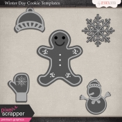 Winter Day Cookie Templates 