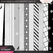 Winter Fun Snow Baby Templates- Papers 02