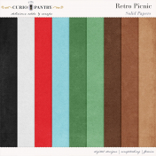 Retro Picnic Solid Papers