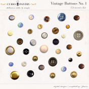 Vintage Buttons No. 1