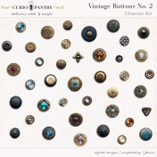 Vintage Buttons No. 2