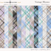 Vintage Blooms Plaid Papers