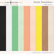 Dandy Dandelions Solid Papers