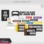 Karate Word Art Kit