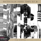 Watercolor Paper Templates Kit #1