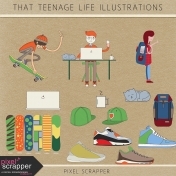 That Teenage Life Illustrations Kit