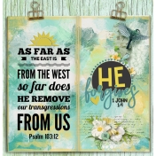 Bible journaling in a Travelers Notebook: Forgiveness