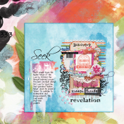 Discovery of Hidden Things Bible journal Page (Art Journal Challenge)