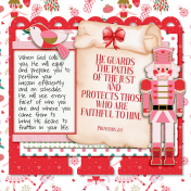 Nutcracker Bible Journal Memory Dex Card: He Guards My Path