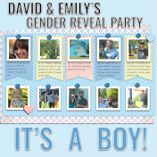 My Son's Gender Reveal Party. 