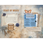 Bible Journaling Feasst of Weeks Overview Treasure Journal Page