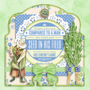 Bible Journaling Memory Dex Card: The Enemy Sows Weeds