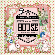 Bible Journaling Memory Dex Card: Unless the Lord Builds the House