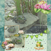 Feeling Froggy-ScrapbookCrazy Template-Miss Fish