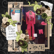 Be Musical-Scraps N' Pieces with Antique Love template-Tinci 