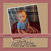 Digital Scrapbook Layout