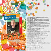 Isaac's 6th birthday interview