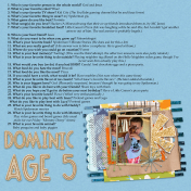 D's Birthday Interview, Age 5