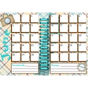 Digital Planner Calendar June 2020