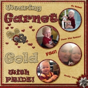Wearing Garnet and Gold with Pride 