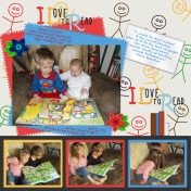 Samuel reading to Emma Lou