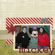 Meeting Mickey at Mickey's Very Merry Christmas Party