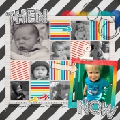 Ezra, Then & Now. He's {almost} 2!