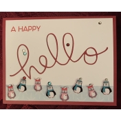 Happy Hello Christmas card