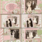 50th Anniversary Scrapbook for My Parents- Courtship and Wedding 2