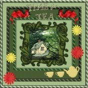 Cutout Frame Tea Time