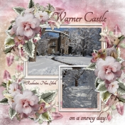 Warner Castle on a snowy day! (thrifty scraps)
