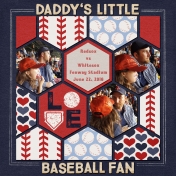 Daddy's Little Baseball Fan