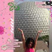 My daughter at Epcot