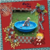 Aliya in the kiddie pool