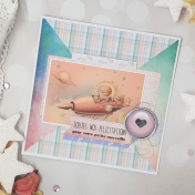 It's a girl (hybrid scrapbooking)